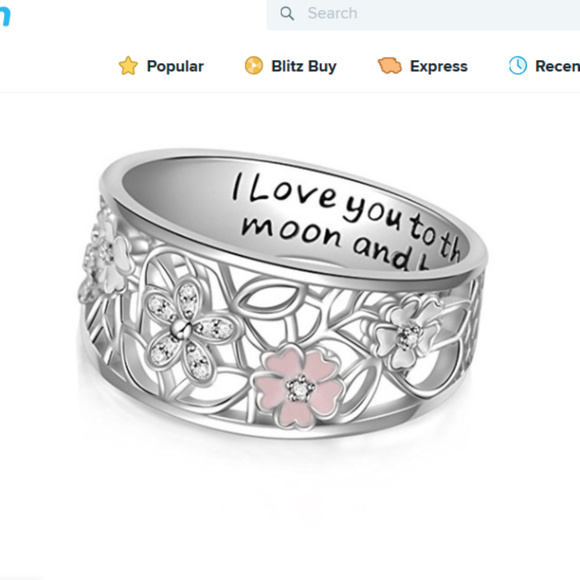 Jewelry - 925 Flower filigree ring